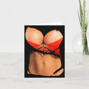 Funny Fake Bikini Body and Costume Card