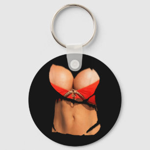 Funny Fake Bikini Body and Costume Keychain