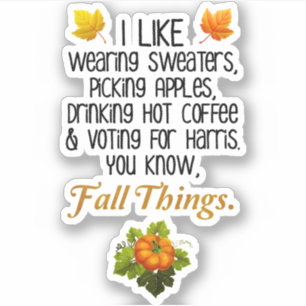 Funny Fall 2024 November Election Pro-Harris