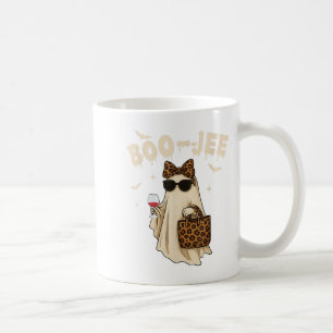 Funny Fall Halloween Ghost Boujee Boo Jee Soky Sea Coffee Mug