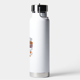Funny Fall Halloween Teacher Ghost Directions Shir Water Bottle