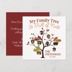 Funny Fall Photo Family Tree is Full of Nuts 