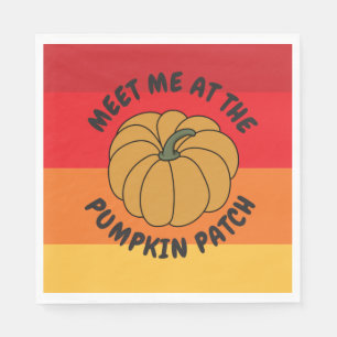 Funny Fall Pumpkin Napkin