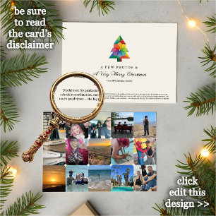 Funny Family Christmas Card Template, Photo Dump