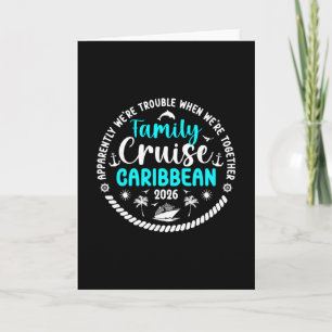 Funny Family Cruise Caribbean 2026 Family Cruising Card