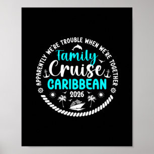 Funny Family Cruise Caribbean 2026 Family Cruising Poster