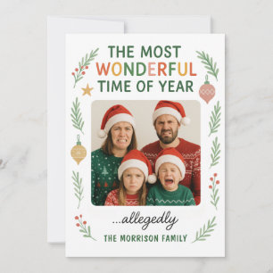 Funny Family Fun Customizable Christmas Card