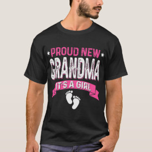 Funny Family Gender Reveal Proud New Grandma It's  T-Shirt