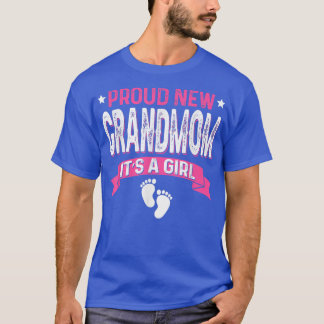 Funny Family Gender Reveal Proud New Grandmom It's T-Shirt