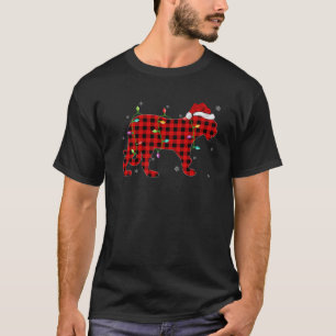 Funny Family Matching Buffalo Plaid Jaguar Christm T-Shirt