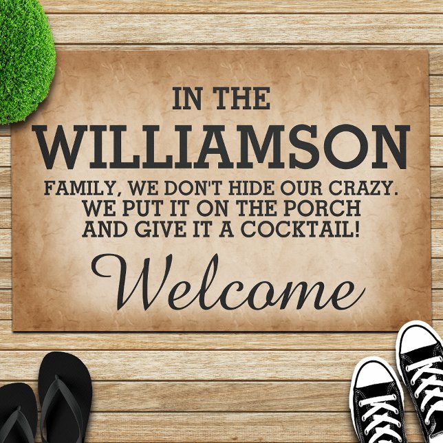 Funny Family Name Doormat (Creator Uploaded)