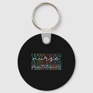 Funny Family Nurse Practitioner Np Nursing Day Nur Keychain