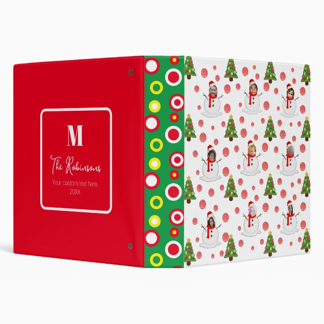 Funny Family Photo Face  Binder (Background)