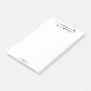 Funny Family Reminder To Do List Custom Name White Post-it Notes