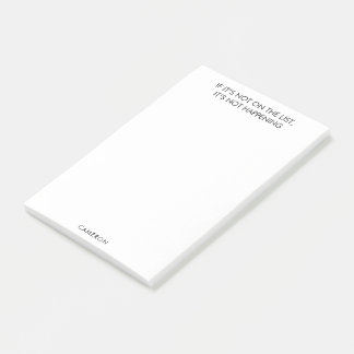 Funny Family Reminder To Do List Custom Name White Post-it Notes