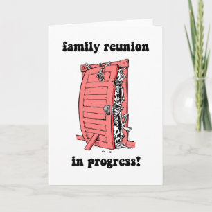 Funny family reunion card