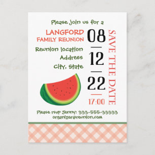 Funny Family Reunion design Faire-part Carte posta