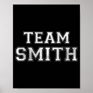 Funny family sports team smith last name smith  poster
