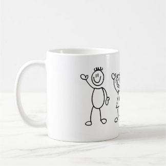 Funny Family Stick Figures Coffee Mug