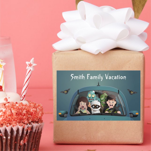 Funny Family Vacation Halloween Sticker (Party)