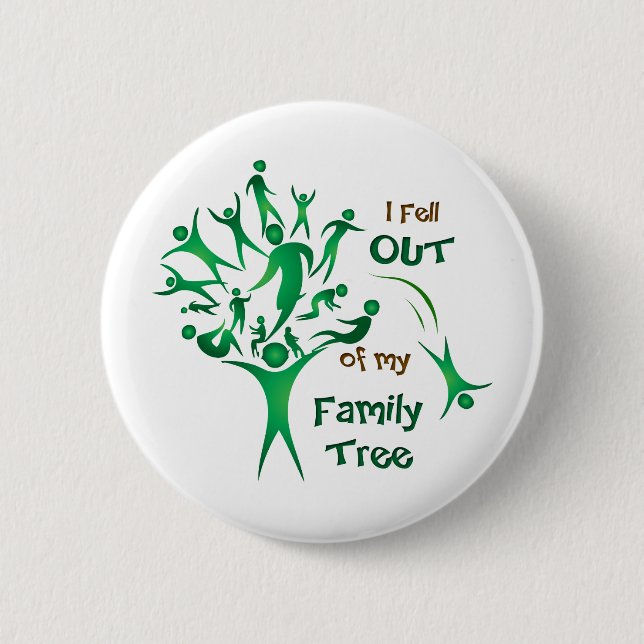 Funny FamilyTree 2 Inch Round Button (Front)