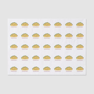 Funny Fantastaco Taco Pun Cute Kawaii Taco Tissue Paper