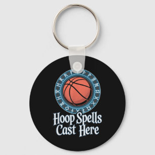 Funny Fantasy Basketball Spell League Draught Game Keychain
