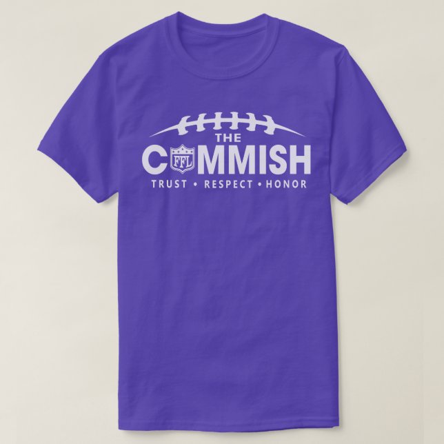 Funny Fantasy  Commissioner Fantasy League T-Shirt (Design Front)