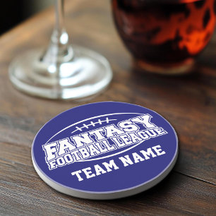 Funny Fantasy Football FFL Gift - Customize it Coaster