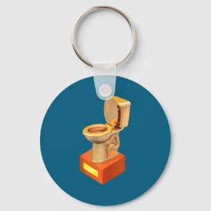 Funny Fantasy Football Loser Toilet  Keychain