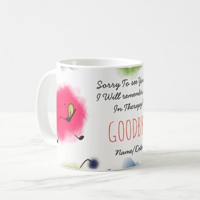 FUNNY Farewell Colleague Mug - Voir un thérapeute (Devant gauche)