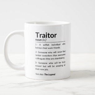 Funny farewell coworker, colleague leaving job large coffee mug