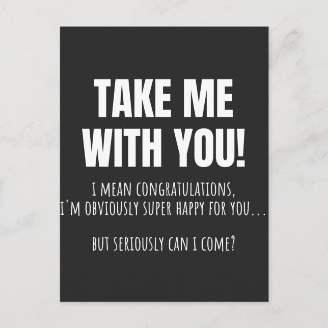 Funny Farewell Mug For Coworker Leaving Goodbye Bo Holiday Postcard (Front)