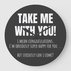 Funny Farewell Mug For Coworker Leaving Goodbye Bo Large Clock