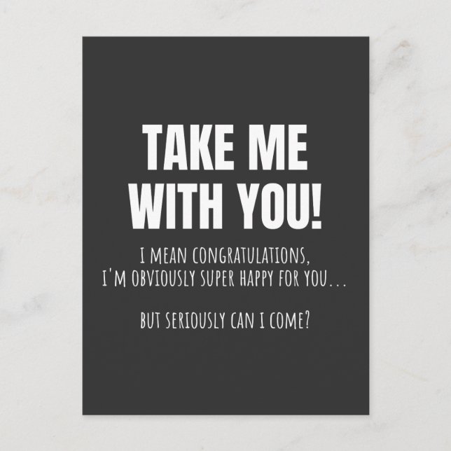 Funny Farewell Mug For Coworker Leaving Goodbye Bo Postcard (Front)