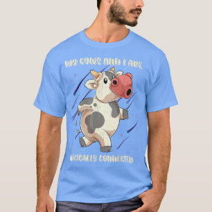 Funny Farm Animal Lover Farmer Cow Lover Cute Cow  T-Shirt