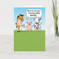 Funny Farm Animals Get Well