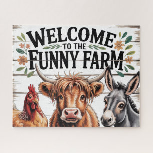 Funny Farm Animals Jigsaw Puzzle