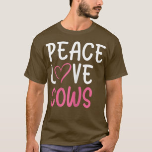Funny Farm Lover Cows Graphic for Women and Girls  T-Shirt