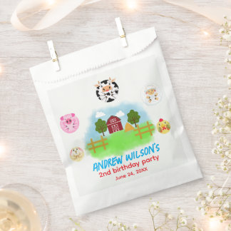 Funny Farm Party Animals Ready to Play Balls Favour Bag