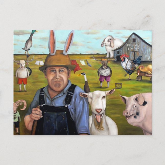 Funny Farm Postcard (Front)