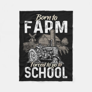 Funny Farmer Shirt Men Tractor Boys Tractor Lover Fleece Blanket