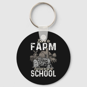 Funny Farmer Shirt Men Tractor Boys Tractor Lover Keychain