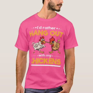 Funny Farming Hen Farmer Farm Animal Chicken 2 T-Shirt