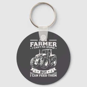 Funny Farming Tractor I'm A Farmer I Feed People  Keychain