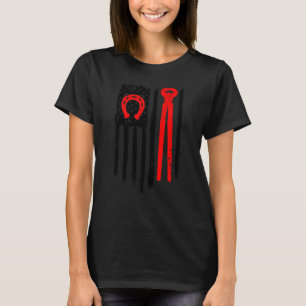 Funny Farrier For Men Cool Farrier Tools American T-Shirt