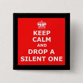 Funny fart 2 inch square button