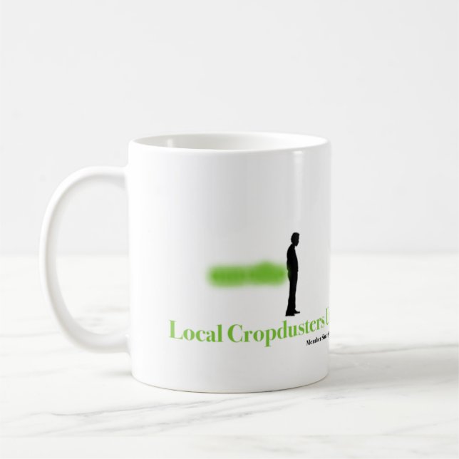 Funny Fart Mug - Cropdusters Union (Left)