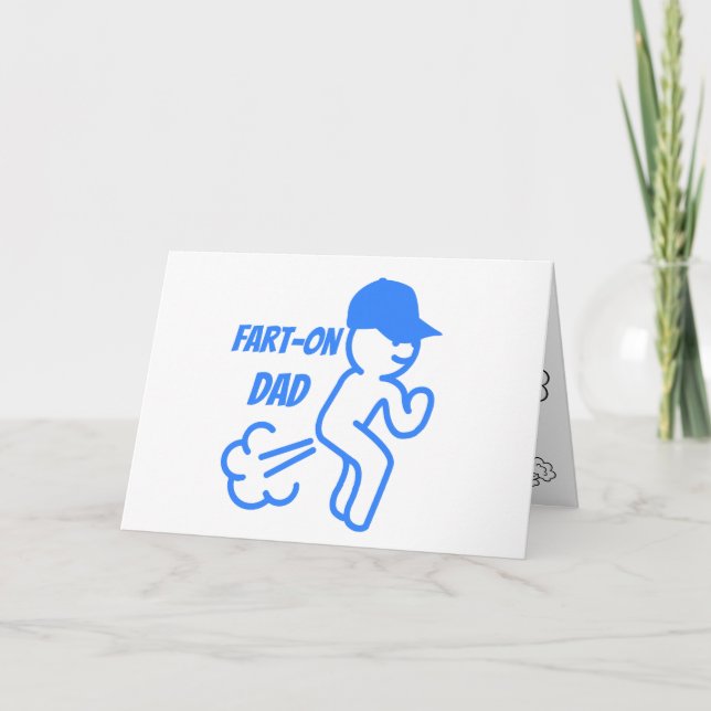 Funny Fart-On Dad Thank You Card (Front)