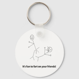 Funny Fart On Friends Keychain